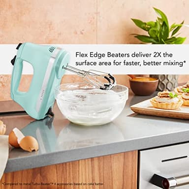 KitchenAid 6 Speed Hand Mixer with Flex Edge Beaters - KHM6118 - Image 3