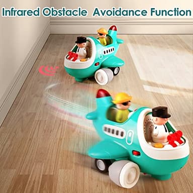 iPlay, iLearn Baby Airplane Toys, Cool Remote Control Plane Toy for Toddlers 2-3, Infant Musical RC Helicopter W/Light Sound, Birthday Gifts for 18 24 Month 2 3 4 Year Old Boy Girl Kids Children - Image 6