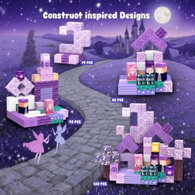 tinytrek Magnetic Blocks-120PCS Ocean Quest Set，Magnetic Building Blocks Kids Toys for Ages 3 4 5 6 7 8-13 Birthday Gifts，STEM Montessori Sensory Toys for 3+ Years Old Boys & Girls - Image 2