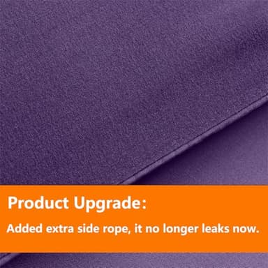 TAIMIT Purple Queen Size Comforter Set - 7 Pieces, Bed in a Bag Bedding Sets with All Season Soft Quilted Warm Fluffy Reversible Comforter,Flat Sheet,Fitted Sheet,2 Pillow Shams,2 Pillowcases - Image 3