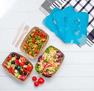 Healthy Packers Cool Pack, Slim Ice Pack for Lunch Box - Quick Freeze and Long-Lasting - Freezer Cold Packs for Cooler Bag and Lunch Boxes - Original Long-Lasting Formula - (8 Pack) - Image 8