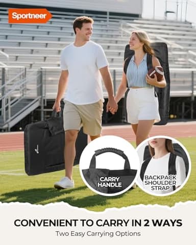 Sportneer Stadium Seats with Back Support: 2.5'' Thick Comfy Cushion 6 Adjustable Angle Bleacher Seat with Armrest - 2 Large Pockets, 2 Cup Holders Stadium Chair for Sport Events Concerts Parks - Image 6