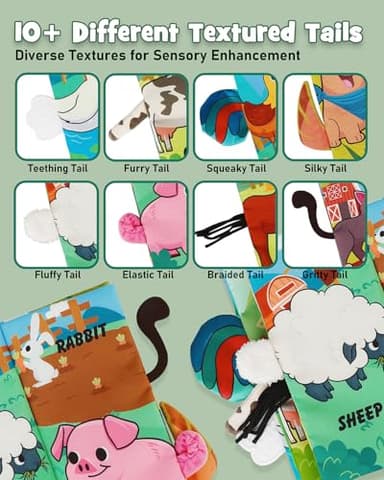 Little Tikes Baby Books - Crinkle, Touch & Feel, Tummy Time, Early Learning Stroller Toys for Newborns 0-6 Months - Image 4