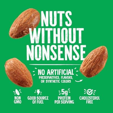 Emerald Nuts Dry Roasted Almonds (1-Pack) | 5 Oz Resealable Bag | Plant-Based Protein, Kosher Certified, Non-GMO | Contains No Artificial Preservatives, Flavors or Synthetic Colors - Image 5