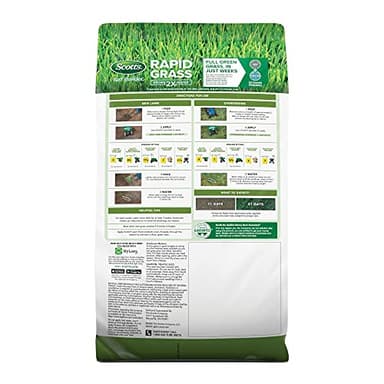 Scotts Turf Builder Rapid Grass Tall Fescue Mix, Combination Seed and Fertilizer, Grows Green Grass in Just Weeks, 5.6 lbs. - Image 3