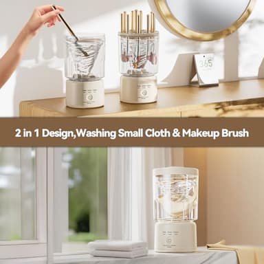Portable Mini Washing Machine, 2025 NEW Underwear Washing Machine Small Clothes Washer Makeup Brush Cleaner Machine Underwear Washer for Home, Hotel, RV, Travel & Camping - Image 6
