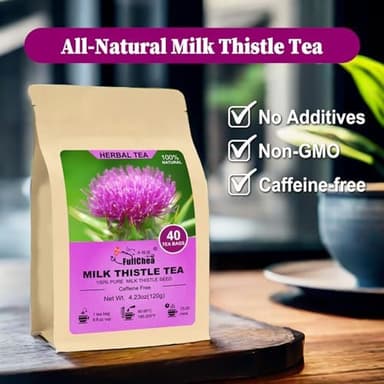 FullChea - Milk Thistle Tea Bags, 40 Teabags, 3g/Bag - Natural Milk Thistle Seed - Image 6