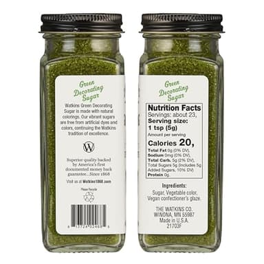 Watkins Green Decorating Sugar, Non-GMO, 4.2 Ounce, 3-Pack - Image 2