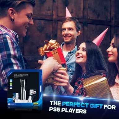 PS5 & PlayStation 5 Slim Cooling Station Stand with Controller Charging Station for PlayStation 5 Digital & Disc Edition Console, Nargos PS5 & PlayStation 5 Slim Accessories with 3 Level Cooler Fan - Image 8