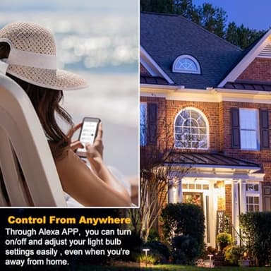 MELPO Smart Light Bulbs, 1300LM Color Changing Light Bulb, 16 Million Colors, Tunable White Alexa Light Bulbs, Music Sync, DIY Flash, Timing, A19 E26 Smart Bulbs, 130W Equivalent, No WiFi Required. - Image 7