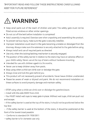 COMOMY 29.5-48.4" Baby Gate with Adjustable Cat Door,Extra Wide Metal Cat Gate for Stairs Doorways, Auto Close Dog Gate with Pet Door for House, Pressure Mounted Easy Walk Through (30" Tall, Black) - Image 8