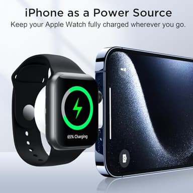𝟐𝟎𝟐𝟓 𝐔𝐩𝐠𝐫𝐚𝐝𝐞 for Apple Watch Charger,Magnetic Portable iWatch Charger USB C&USB A Fast Wireless Charging Travel Watch Charger for iWatch Ultra2/Ultra/SE2/SE Series 10/9/8/7/6/5/4/3/2/1 - Image 5