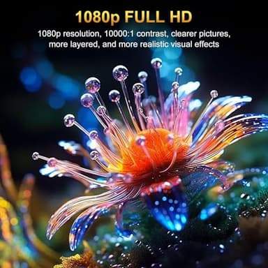 Projector with WiFi and Bluetooth, Pericat 4K Supported Native 1080P Projector, Portable Movie Outdoor Projector for Home Theater, Mini Projector Compatible with PC, HDMI, USB, TV Stick, PS5 - Image 2