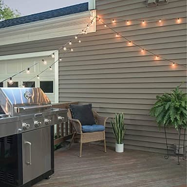 Beams 1W G40 Globe Bulb LED Weatherproof Indoor/Outdoor String Lights, 25 ft, Black - Image 4