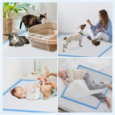 Upgraded 4XL 36"x36" Thicken 6 Layers Dog Pee Pads, Ultra Absorbent Pee Pads, Absorb up to 12 Cups, Leak-Proof & Quick Dry Puppy Pads for Puppy,Surgery, Older,Cats, Rabbits,30 Counts - Image 8