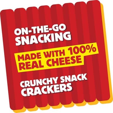 Cheez-It Grooves Crunchy Cheese Crackers, Snack Crackers, Lunch Snacks, Sharp White Cheddar (6 Pouches) - Image 10