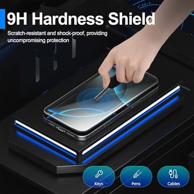 Ailun 3 Pack Screen Protector for iPhone 16 Pro [6.3 inch] + 3 Pack Camera Lens Protector with Installation Frame,Case Friendly Tempered Glass Film,[9H Hardness] - HD - Image 2