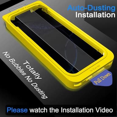 Ferilinso [Auto Dust Install] 3 Pack Privacy Screen Protector for iPhone 16 Pro Max with 9H+ Private Accessories-Camera Lens Protector, Tempered Glass Cover, Case Friendly, Sensitve Touch - Image 7