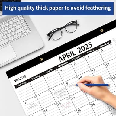 Desk Calendar 2025-2026,April 2025 to September 2026-Calendar 2025-2026 -18 Months,Desk Calendar 2025-2026 with to-do List,Thick Paper,17" x 12" For Planning. - Image 5