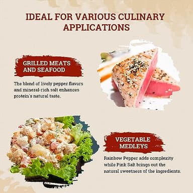 52USA Rainbow Peppercorn Blend 12oz + Himalayan Pink Salt Coarse 2 lb (Pack of 2), Kosher, Packed to Keep Pepper Fresh, Salt and Peppercorns for Grinder Refill - Image 5