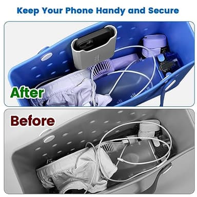 OUTXE Silicone Phone Holder for Bogg Bag, Phone Case Holder Charms Accessory Compatible with All Bogg Bags, Cell Phones Holder for Bogg Bag, Phone Holder Attachment for Beach Tote Bags - Image 2