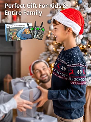 Inspireyes Walkie Talkies for Kids Rechargeable,Toys for Boys and Girls Ages 3-12, 3 Pack Long Range 2-Way Radios, Birthday Gifts,Christmas Stockings, Outdoor Play, Family Games, Hiking Camping Gear - Image 7