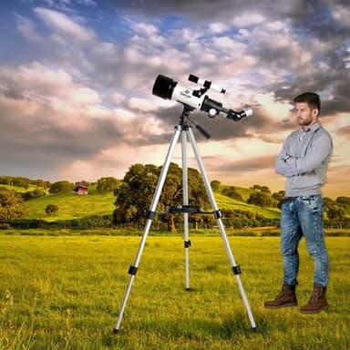 Gskyer Telescope, 70mm Aperture 400mm AZ Mount Astronomical Refracting Telescope for Kids Beginners - Travel Telescope with Carry Bag, Phone Adapter and Wireless Remote. - Image 7