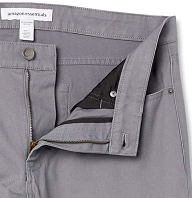Amazon Essentials Men's Pants, Relaxed-Fit, 5-Pockets, Stretch Twill, Dark Grey, 40W x 28L - Image 5