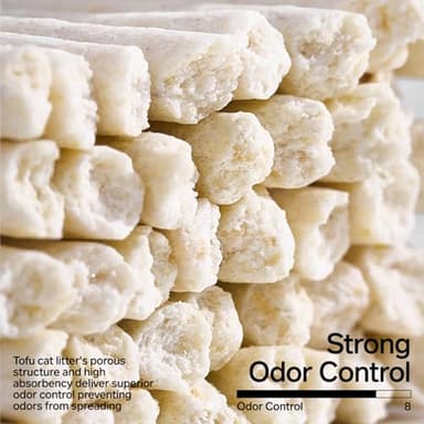 pidan Mix Cat Litter,Tofu Cat Litter with Bentonite 70%:30%,Absorbent and Fast Drying,Flushable Tofu Litter,Selected Quality Pea Dregs,5-Fold Water Absorption,Strong Clumping(5.3lb×4bags) - Image 3