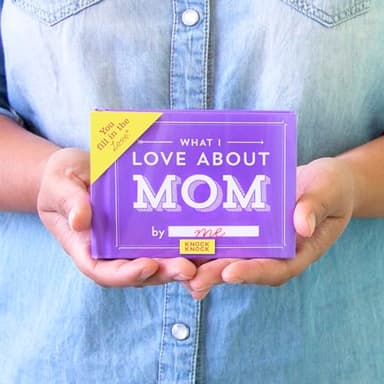 Knock Knock What I Love about Mom Fill in the Love Book Fill-in-the-Blank Gift Journal, 4.5 x 3.25-inches - Image 5