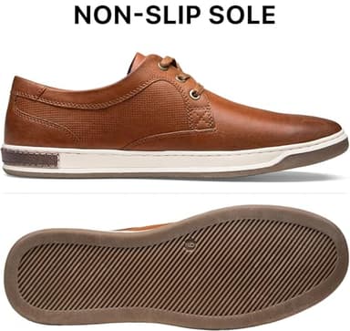 Jousen Men's Casual Shoes Memory Foam Mens Fashion Sneakers 3 Eyelets Business Dress Sneaker (A81Q06 Yellow Brown 11) - Image 2