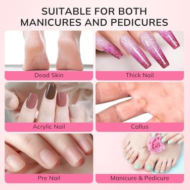 Lavinda Small Sanding Bands Nail Drill Bit, 80 Piece Extra Fine Sanding Bands for Nail Drill with 3.1mm Mandrel Bit for Acrylic Nails Gel Removing Shaping Polishing Nail Salon Use (240 Grit, Pink) - Image 7