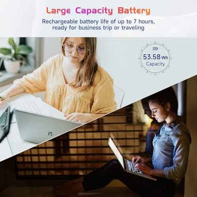 NIMO 17.3 FHD-Laptop, Intel 6-Cores i3-1215U 32GB RAM 1TB SSD (Beat i5-1135G7, Up to 4.4GHz) 65W Type-C Fingerprint Backlit Keyboard IPS Business Computer, Wi-Fi 6 Win 11 (Renewed) - Image 7