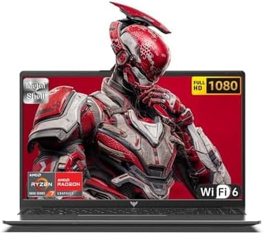 MALLRACE 2025 Gaming Laptop,AMD Ryzen 7 5700U(8C/16T), Radeon RX Vega 8 Graphics,15.6“FHD Display,16GB RAM 512GB NVMe SSD Laptop Computer with Numeric KB,Type_C (Full Function),WiFi 6, 54Wh Battery - Image 1