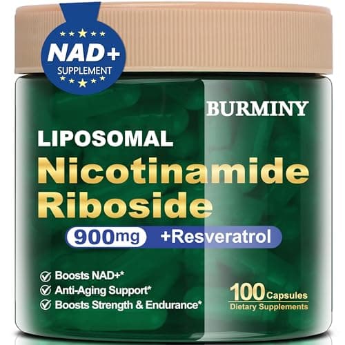BURMINY NAD Supplement, NAD Nicotinamide Riboside Resveratrol 900mg - NMNH Supplement Alternative - High Purity Liposomal NR Supplements for Anti-Aging, Energy, Focus - 50 Day Supply - Image 1