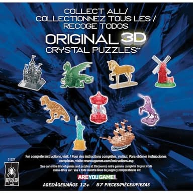 BePuzzled, Dragon Deluxe Original 3D Crystal Puzzle, Perfect for Puzzlers Ages 12 and Up, Challenging to Complete and Beautiful to Display, Collect Them All - Image 8