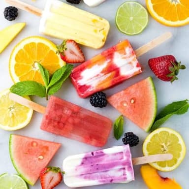 Miaowoof Homemade Popsicle Molds, 10-Cav Non-BPA Silicone Ice Pop Maker, with 50 Sticks, 50 Bags, 10 Reusable Sticks, Funnel, Brush and Ice Pop Recipe (Red) - Image 9
