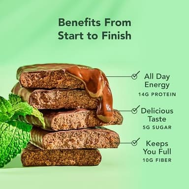 ALOHA Organic Plant Based Protein Bars, Chocolate Mint, 1.98 Oz (Pack of 12) - Image 8