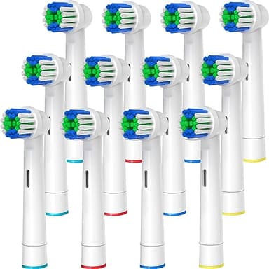 Replacement Toothbrush Heads Compatible with Oral B Braun, 12 Pcs Professional Electric Toothbrush Brush Heads Compatible with Oral B Replacement Heads Refill 7000/Pro 1000/9600/500/3000 - Image 1