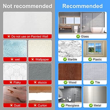 Anffeary 10 Packs Wall Hooks for Hanging Heavy Duty 22lb(Max), Waterproof Transparent Self Adhesive Wall Hooks Sticky Hooks Wall Hangers for Door Bathroom Shower Kitchen Outdoor Utility Hooks Hanger - Image 5