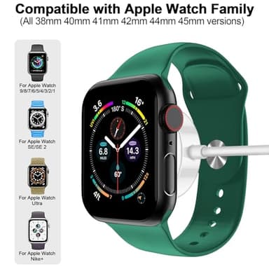 𝟐𝟎𝟐𝟓 𝐔𝐩𝐠𝐫𝐚𝐝𝐞𝐝 for Apple Watch Charger Magnetic Fast Charging Cable [Portable] Magnetic Wireless Charging Compatible with iWatch Series Ultra/10/9/8/7/6/SE/5/4/3/2-[3.3FT] White - Image 2