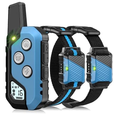 Shock Collar for Dogs, Dog Training Collar with Remote Control for 2 Dogs, 3 Training Modes with Beep, Vibration and Satic, Waterproof, Rechargeable E Collar for Large Medium Small - Image 1