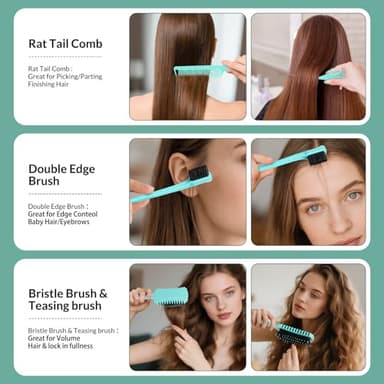 Curl Defining Brush, Curly Hair Brush Products for Effortlessly Detangling Shaping and Styling Women's Men's Curls on All Wet or Dry Hair Types, Reduces Frizz - Image 5