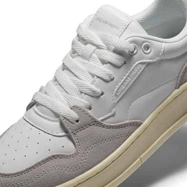 DREAM PAIRS Women's Fashion Walking Skateboard Court Sneakers Comfortable Low-Top Lace-Up Non-Slip Retro Vintage Casual Classic Athletic Shoes,Size 10,White/Grey,DWUMFN2505 - Image 5