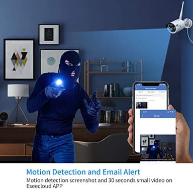 Hiseeu 2K Wireless Security Camera System, 10CH NVR Kit,8Pcs 3MP WiFi Surveillance Cameras for Home Indoor/Outdoor Use,Night Vision,Waterproof, Motion Detection, 3TB Hard Drive and DC Power Included - Image 8