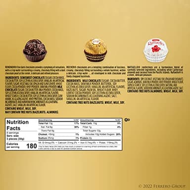 Ferrero Collection, 24 Count, Premium Gourmet Assorted Hazelnut Milk Chocolate, Dark Chocolate and Coconut, 9.1 oz - Image 2
