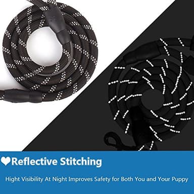 Gavpepy 2 Pack 5 FT Heavy Duty Dog Leash with Comfortable Padded Handle Reflective Dog leashes for Medium Large Dogs - Image 4