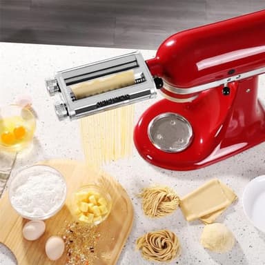 FavorKit Pasta Maker Attachment for KitchenAid Mixers,3 in 1 Set Included Pasta Sheet Roller, Spaghetti and Fettuccine Cutter Accessories - Image 6
