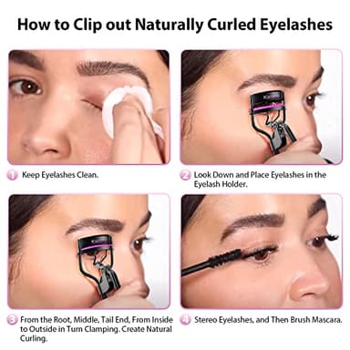 Kaasage Eyelash Curler with Pads, Lash Curler with 5 Extra Silicone Replacement Pads, Achieve Perfect Curls in 5 Seconds - Image 7