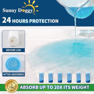 SUNNY DOGGY Pee Pads for Dogs Extra Large 36”x 36”, 40 Count Puppy Pads Pet Training Pads Disposable Upgraded Odor Control, Potty Pads Absorbent and Leak-Proof Dog Housebreaking & Puppy Supplies - Image 5